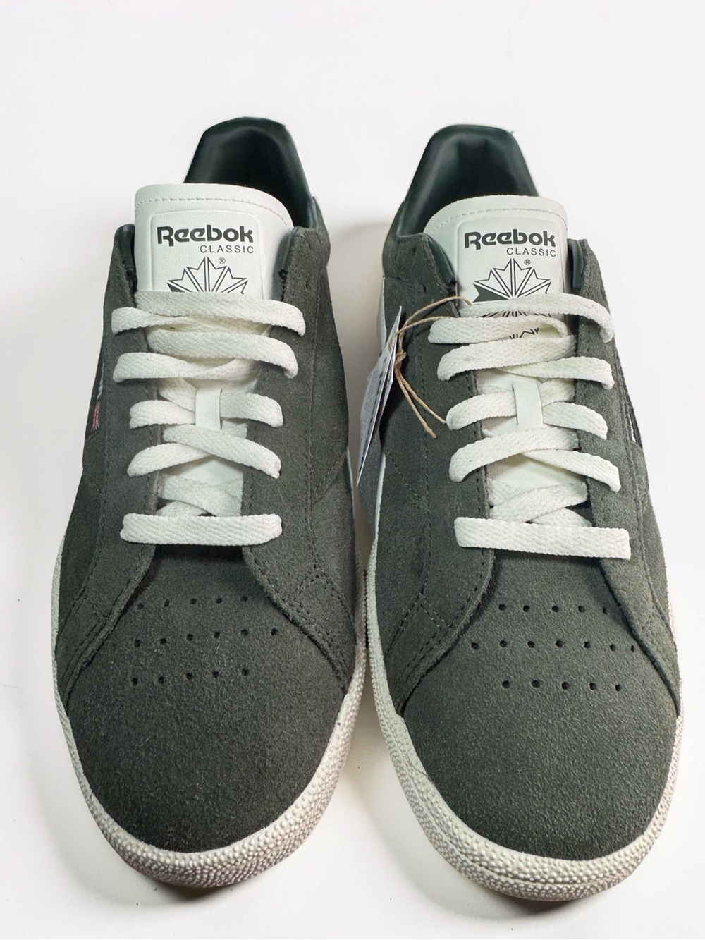 Reebok Club C Grounds UK Green Suede Retro Sneakers Men's 10 - Picture 9 of 11